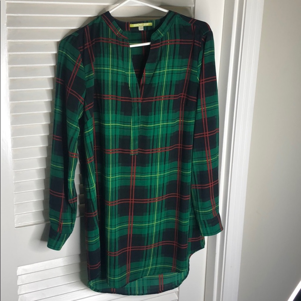 Gianni Bini plaid tunic